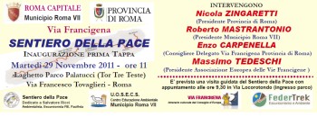 Inaugurazione del Sentiero della Pace