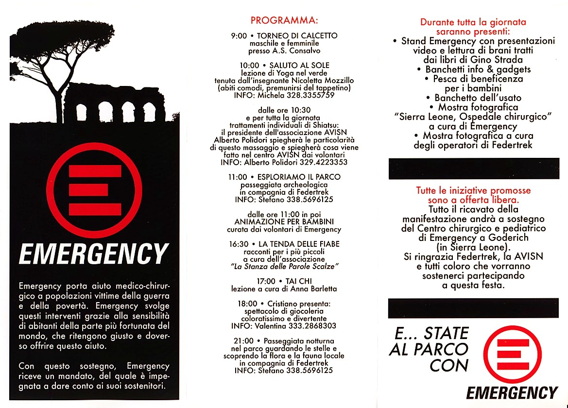 E state al Parco con Emergency